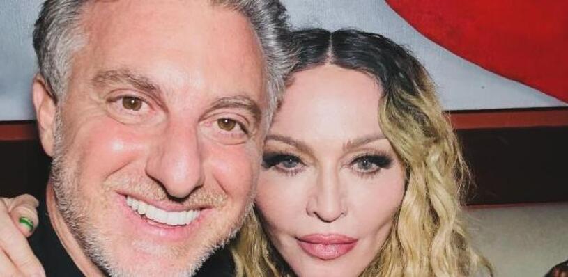 Madonna curte festa de Luciano Huck até às 4h da manhã