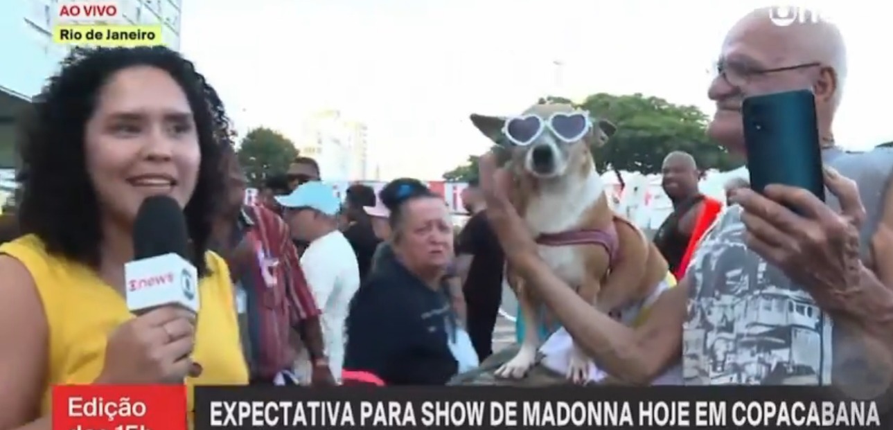 Repórter da Globo é atacada por cachorro, ao vivo