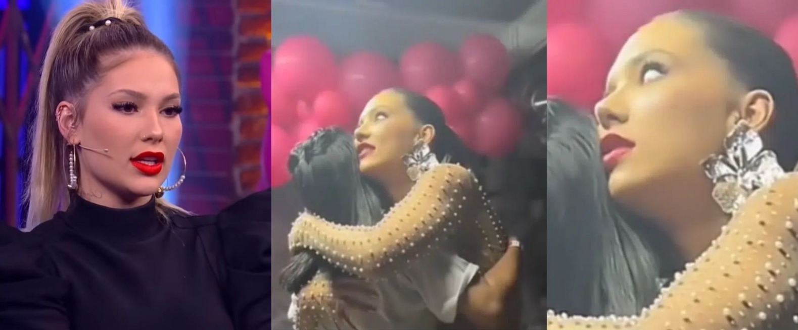 Virginia Fonseca é flagrada revirando os olhos ao abraçar fã