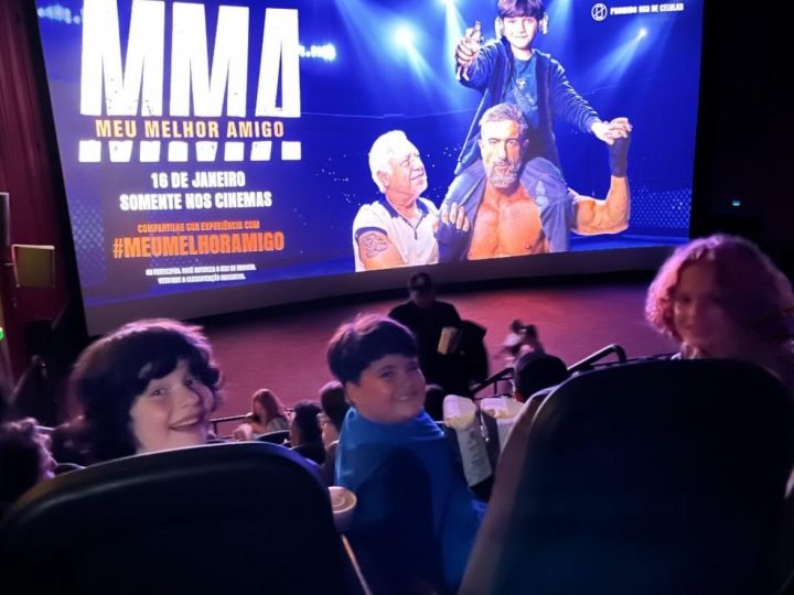 Gabriel Avellar prestigia Gui Tavares na pré-estreia do filme “MMA – Meu Melhor Amigo”