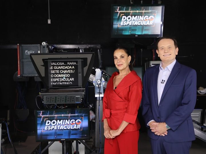 Roberto Cabrini estreia como apresentador do “Domingo Espetacular”