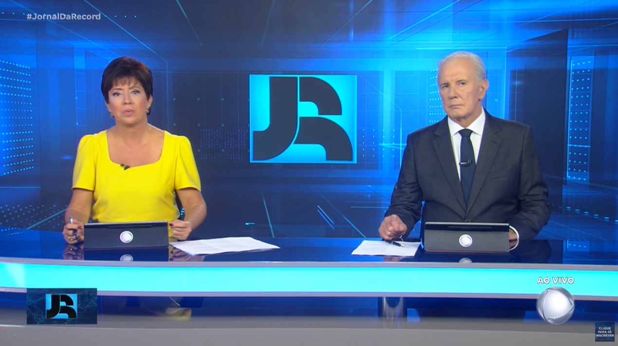 “Jornal da Record” registra o dobro de audiência do SBT