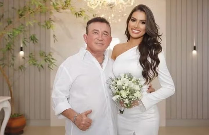 Sugar Daddy? Amado Batista se casa com mulher 51 anos mais jovem que ele