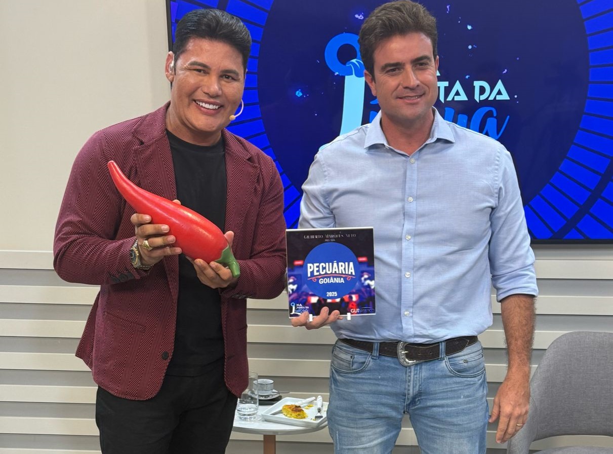 Gilberto Marques destaca as atrações da Pecuária de Goiânia 2025 em entrevista ao programa “Na Ponta da Língua”