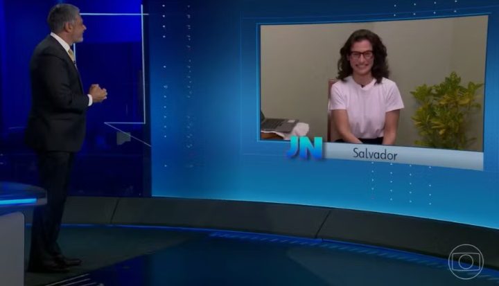 Em ação inédita, “Jornal Nacional” é apresentado de dentro da casa de famílias brasileiras