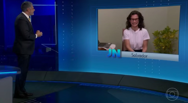 Em ação inédita, “Jornal Nacional” é apresentado de dentro da casa de famílias brasileiras