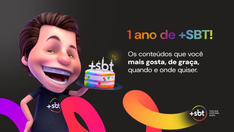 +SBT completa 1º aniversário e celebra sucesso de conteúdos