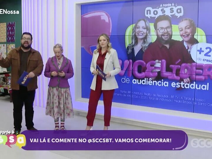 Ação integrada do SCC SBT destaca vice-liderança do programa “A Tarde é Nossa”