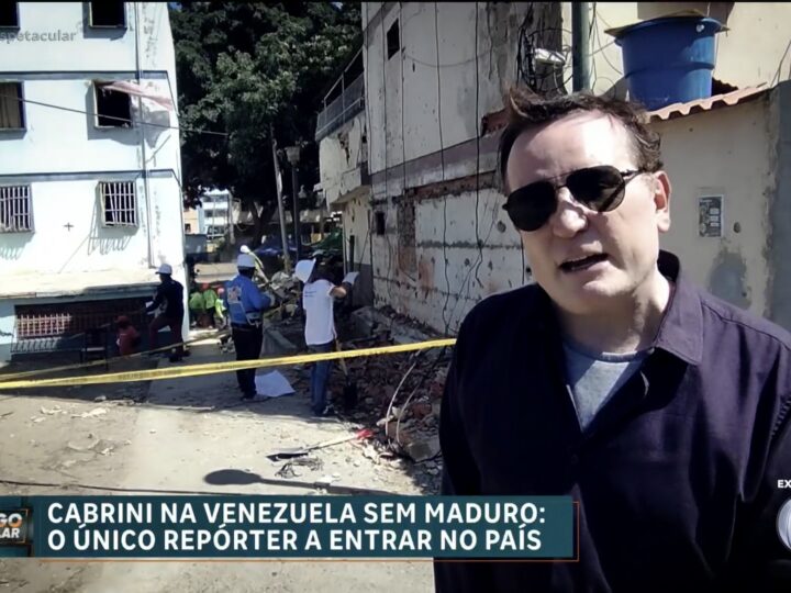 Roberto Cabrini grava e apaga reportagem para evitar ser preso na Venezuela