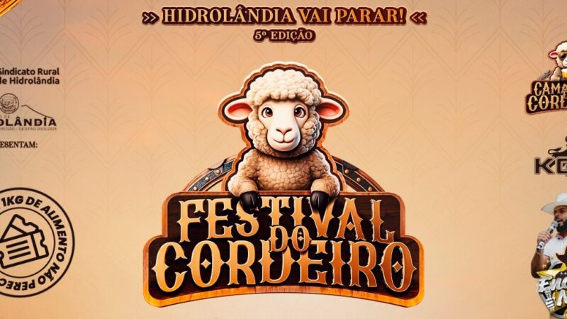 5ª edição do Festival do Cordeiro de Hidrolândia confirma grandes shows em 2026