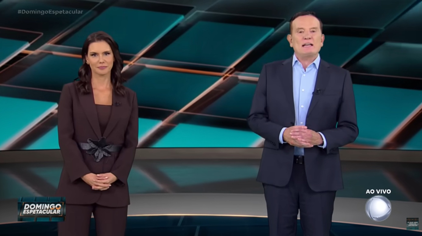 Com Roberto Cabrini e Camilla Busnello, “Domingo Espetacular” atinge 16 pontos de audiência