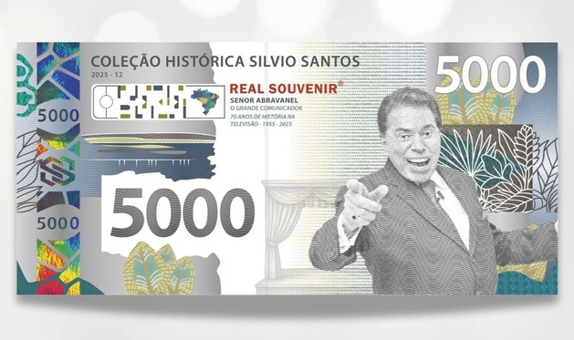Real Souvenir lança cédulas de dinheiro do Silvio Santos