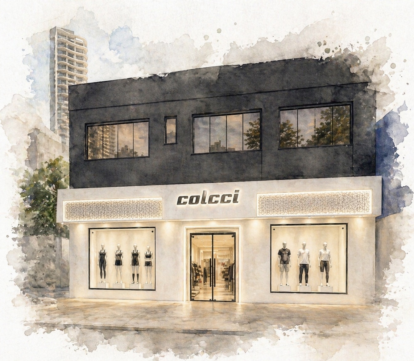 Empresários inauguram loja de rua da Colcci, no Setor Marista, em Goiânia