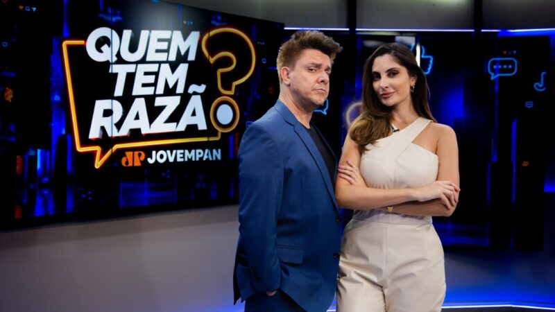 Jovem Pan estreia o programa “Quem Tem Razão?” com Paula Nobre e Oscar Filho