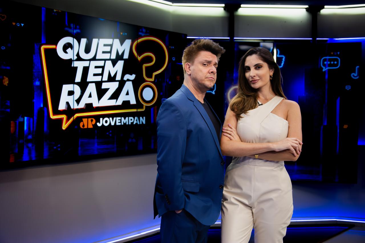 Jovem Pan estreia o programa “Quem Tem Razão?” com Paula Nobre e Oscar Filho