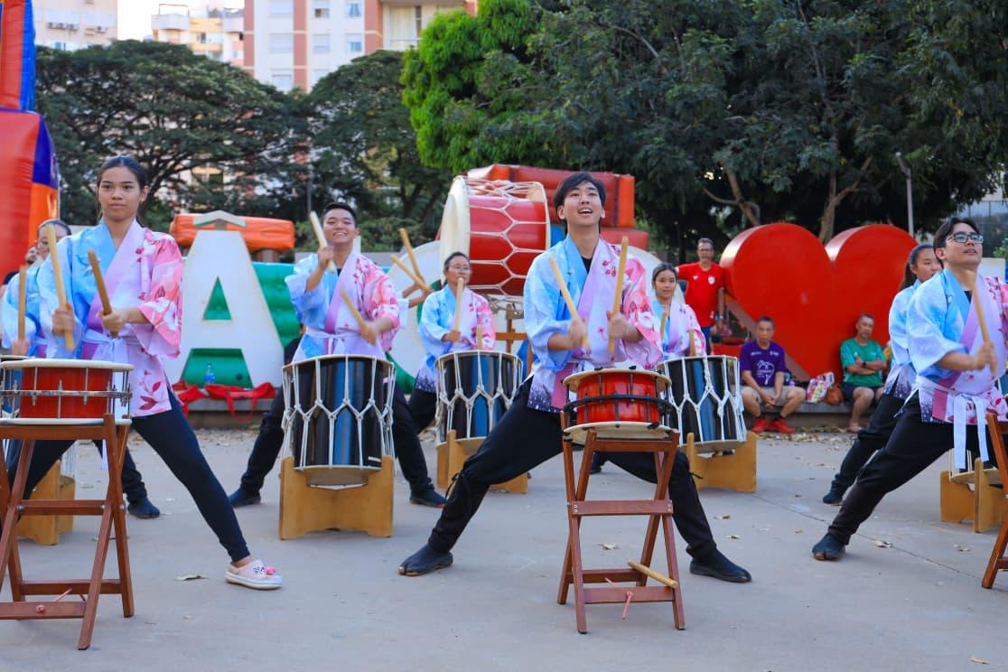 Ação de divulgação do “BON ODORI” acontece na Praça do Sol, em Goiânia