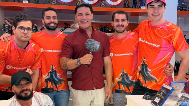 Gui Artístico prestigia inauguração da Power Game, nova loja gamer em Goiânia
