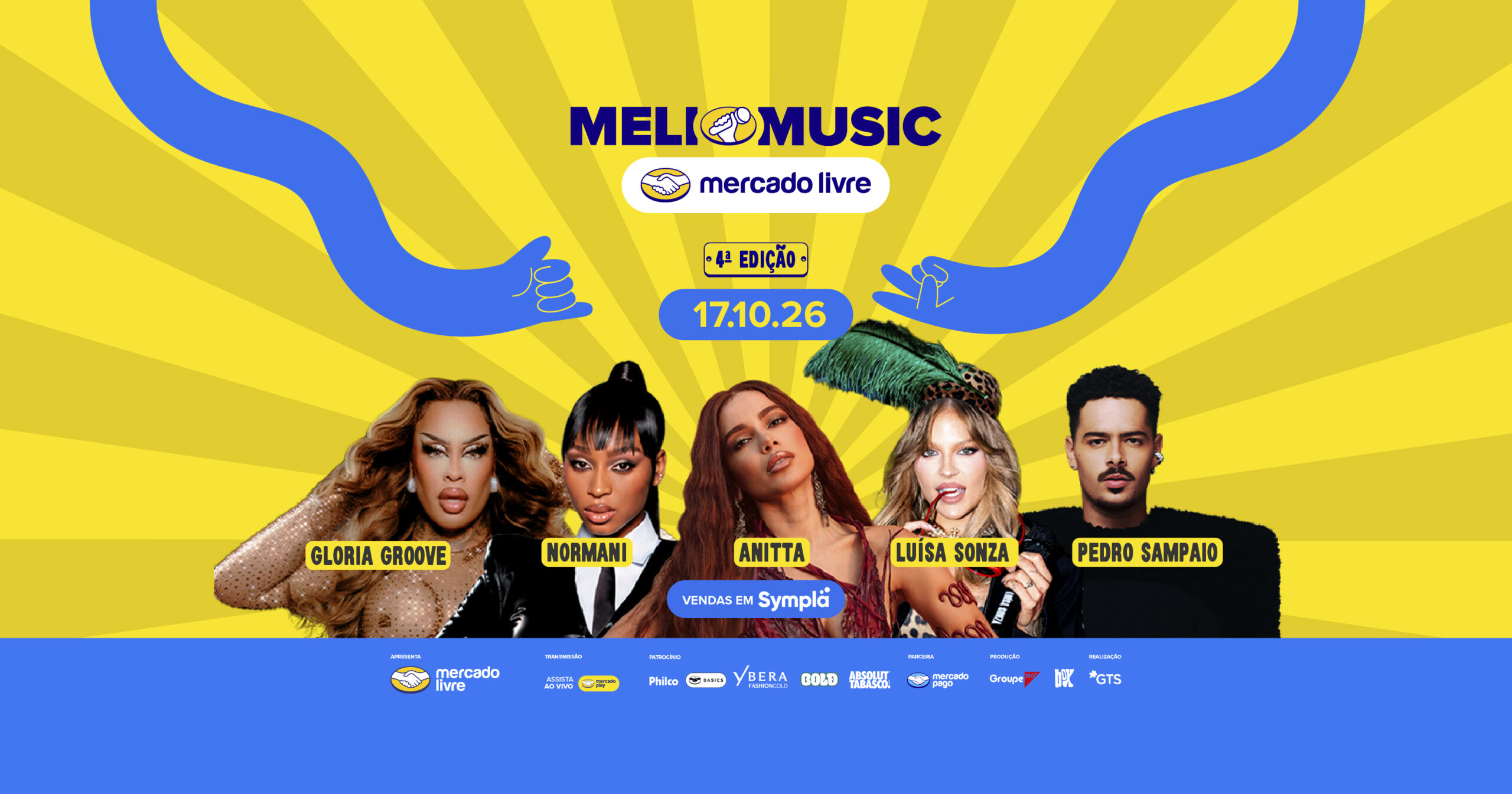 Meli Music 2026 reúne Anitta, Normani e estrelas do pop em São Paulo