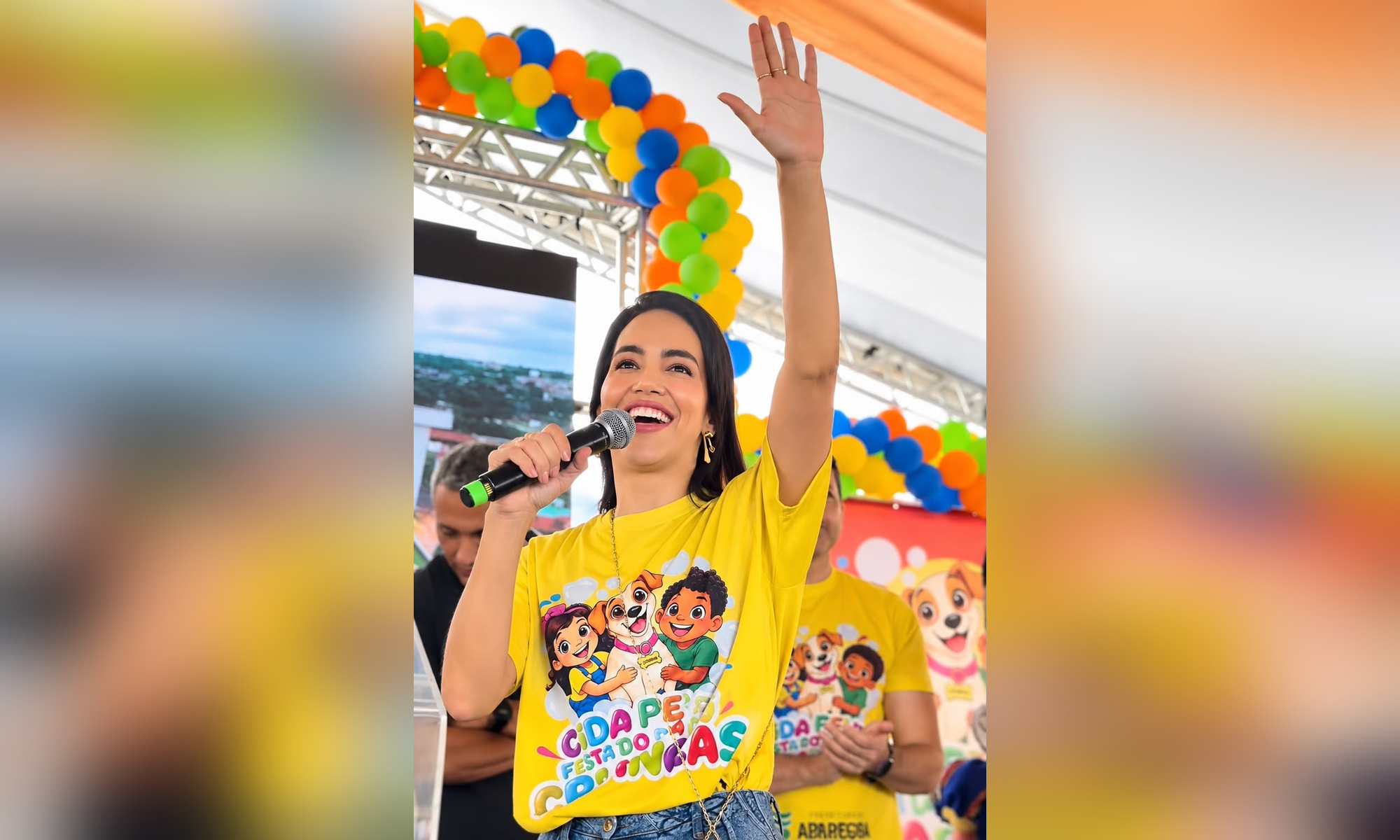 Leandro Vilela e Lana Bezerra celebram o Dia das Crianças com festa, brincadeiras e distribuição de prêmios em Aparecida de Goiânia