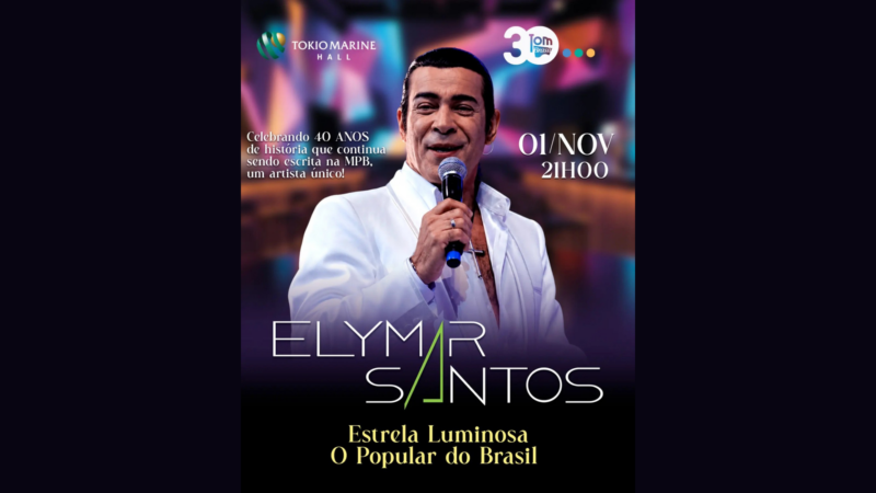 Elymar Santos celebra 40 anos de carreira com o show “Estrela Luminosa” em São Paulo